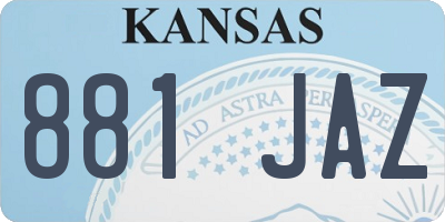 KS license plate 881JAZ
