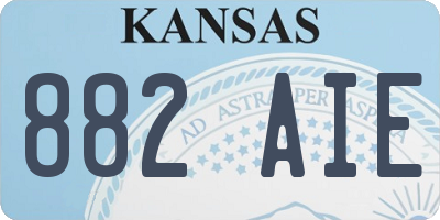 KS license plate 882AIE