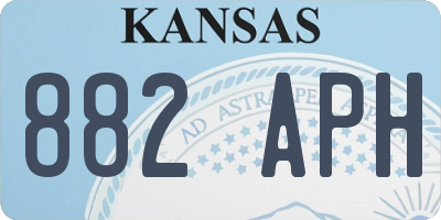 KS license plate 882APH