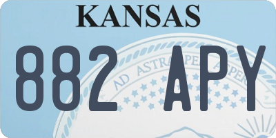 KS license plate 882APY