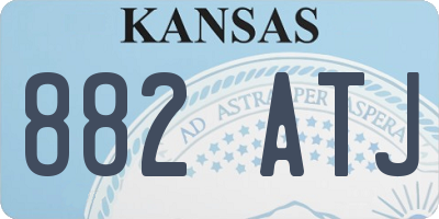 KS license plate 882ATJ
