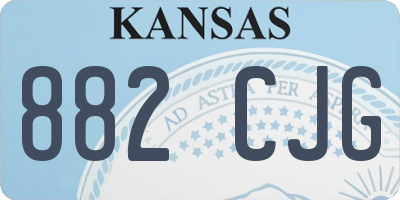 KS license plate 882CJG