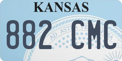 KS license plate 882CMC