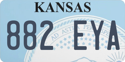 KS license plate 882EYA