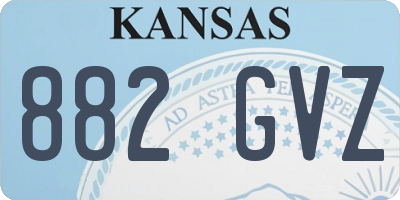 KS license plate 882GVZ