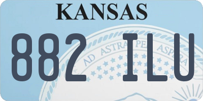 KS license plate 882ILU