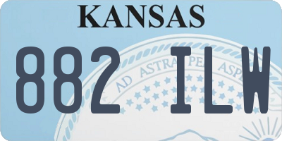 KS license plate 882ILW