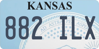 KS license plate 882ILX