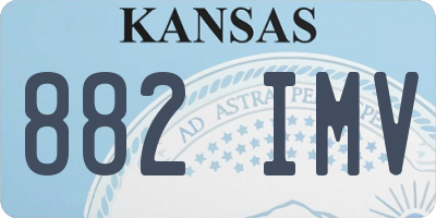 KS license plate 882IMV