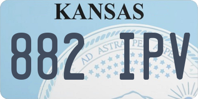 KS license plate 882IPV