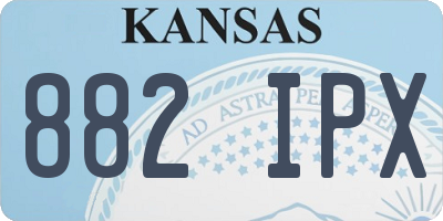 KS license plate 882IPX