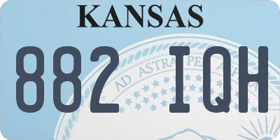 KS license plate 882IQH