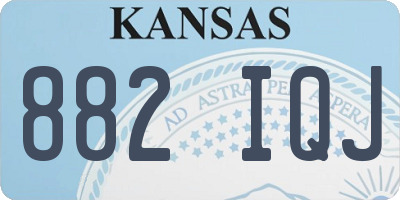 KS license plate 882IQJ