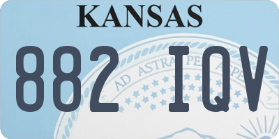 KS license plate 882IQV