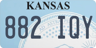 KS license plate 882IQY
