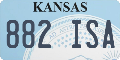 KS license plate 882ISA