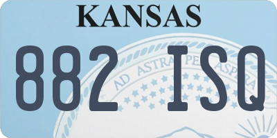 KS license plate 882ISQ