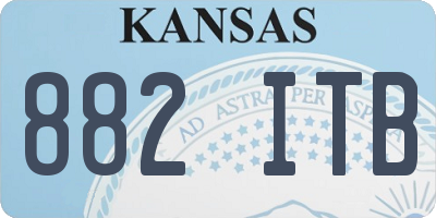 KS license plate 882ITB