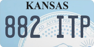 KS license plate 882ITP