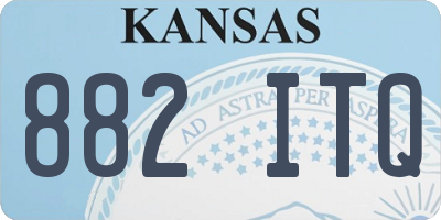 KS license plate 882ITQ