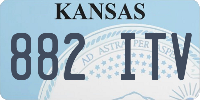 KS license plate 882ITV