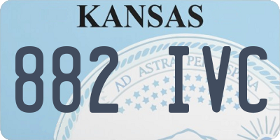 KS license plate 882IVC