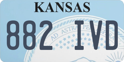 KS license plate 882IVD