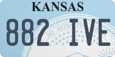 KS license plate 882IVE