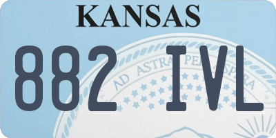 KS license plate 882IVL