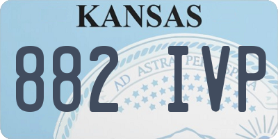 KS license plate 882IVP