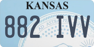 KS license plate 882IVV