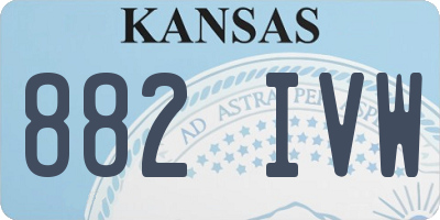 KS license plate 882IVW