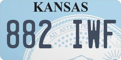 KS license plate 882IWF