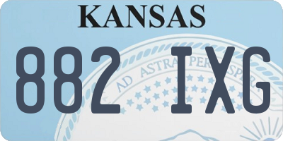 KS license plate 882IXG