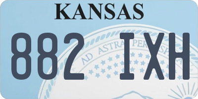 KS license plate 882IXH