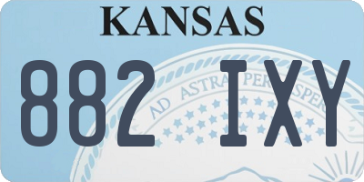 KS license plate 882IXY