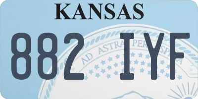 KS license plate 882IYF