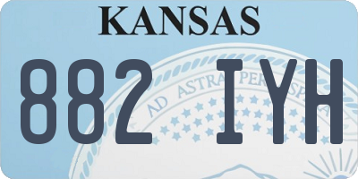 KS license plate 882IYH
