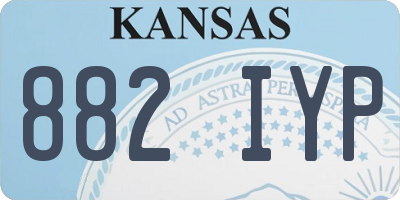 KS license plate 882IYP
