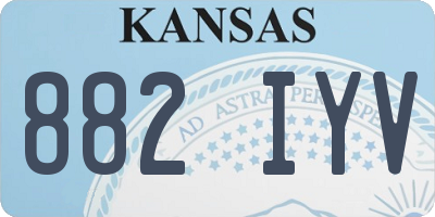 KS license plate 882IYV