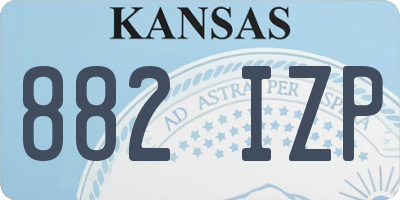 KS license plate 882IZP
