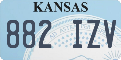 KS license plate 882IZV