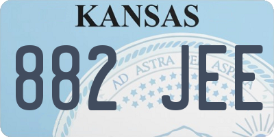 KS license plate 882JEE