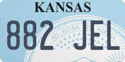 KS license plate 882JEL