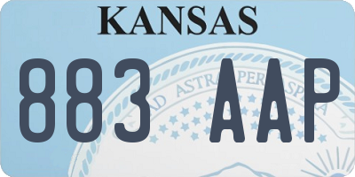 KS license plate 883AAP