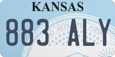 KS license plate 883ALY