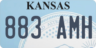 KS license plate 883AMH