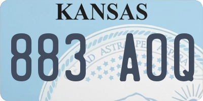 KS license plate 883AOQ