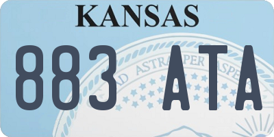 KS license plate 883ATA