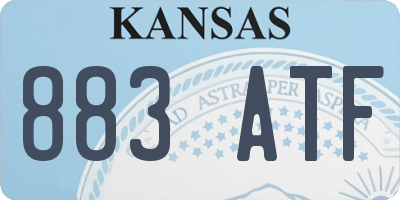 KS license plate 883ATF